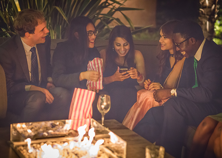 fire pit guests