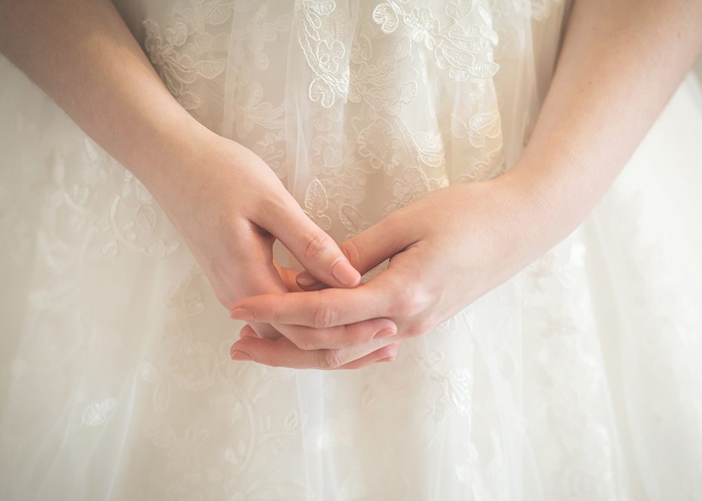 wedding bride hands