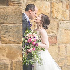 Alnwick castle wedding stolen kiss