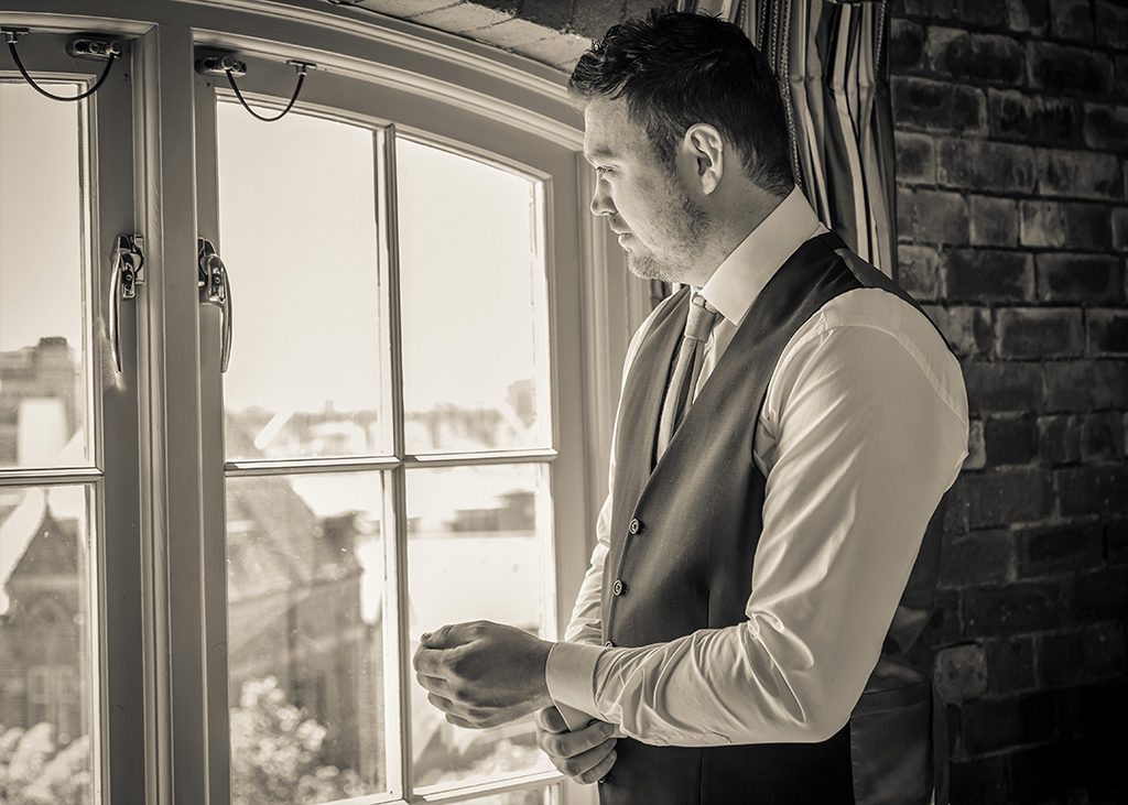 hotel du vin newcastle wedding groom getting ready