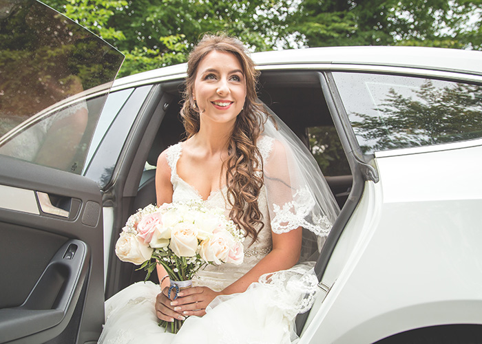 bride arriving