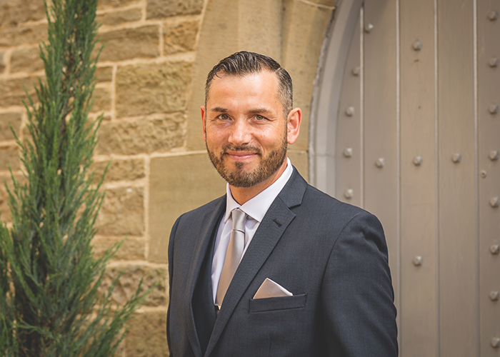 Old vicarage castleside durham groom portrait