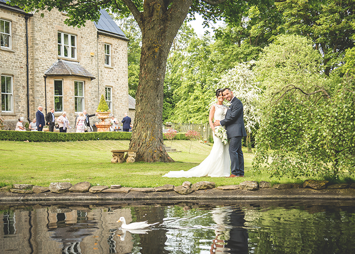 Old vicarage castleside durham wedding photos