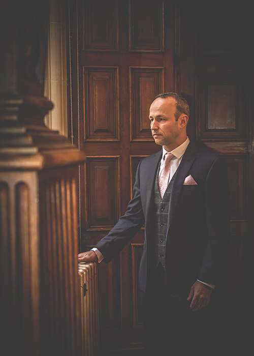 jesmond dene house wedding groom before wedding