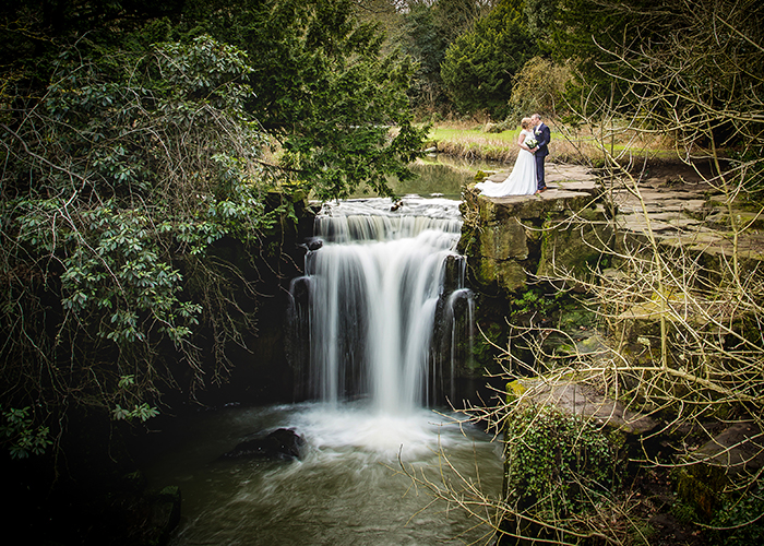 jesmond dene house wedding waterfall