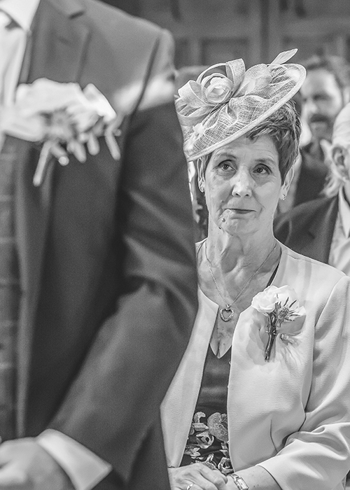 jesmond dene house wedding mother of groom during ceremony