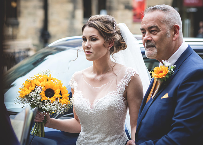 bride arrival