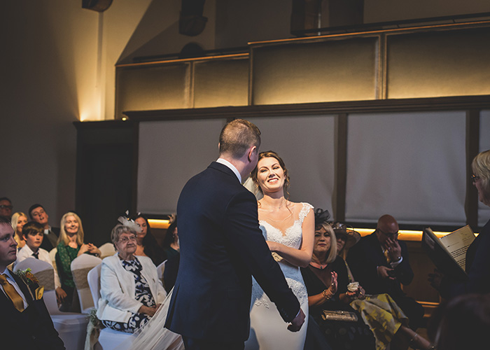 saying their vows